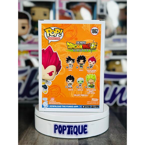 Dragon Ball Super: Broly Super Saiyan God Vegeta Funko Pop! #1862 - Picture 5 of 6